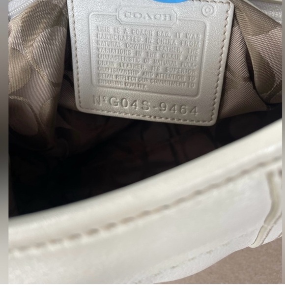 Coach Soho Large Ivory Glove Leather Hobo Shoulder Bag 9464 Y2K🔥 - Picture 3 of 15